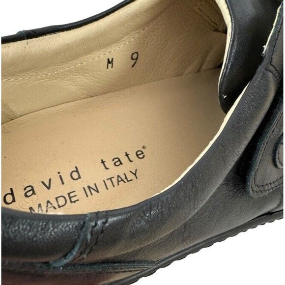 David Tate Evita Leather Fabric Hook & Loop Comfort Shoes Black Soft Size 9 New - Picture 8 of 8